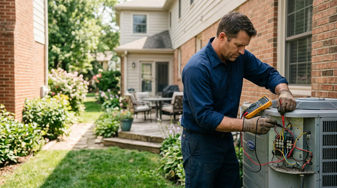 HVAC technician working near Stonewall, MS